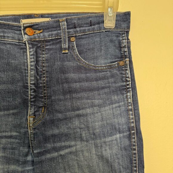 Madewell 10" High-Rise Skinny Jeans in Hayes Wash/Blue color Style F4684 - Picture 11 of 14